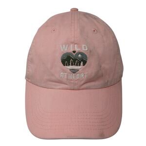 Wild At Heart Slideback Hat Pink One Size Embroidered Life Is Good